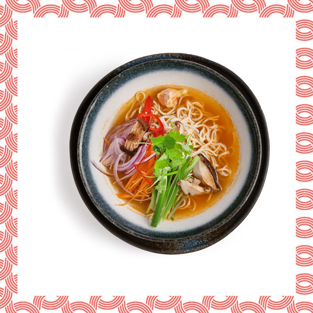 Amen to Ramen!  Chinese-style wheat noodles served in a meat or fish-based broth often flavoured with soy sauce or miso.
 
Slurpier the better we say! In Japan, it is expected  to slurp in order to cool the noodles before swallowing!   
 
#ramen #fresher #cleaner #foodie