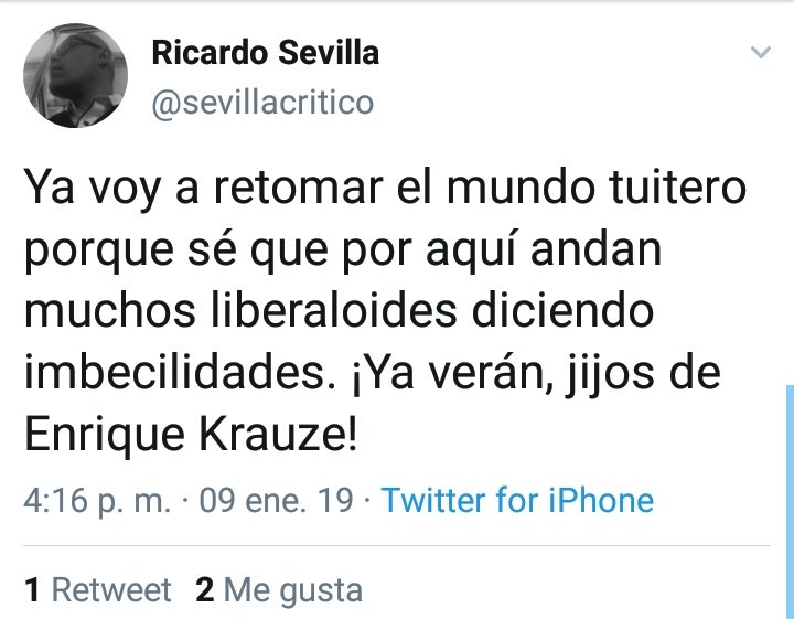 La publicación de Aristegui no pasa ni el 1er semestre de periodismo. Su 'fuente', Ricardo Sevilla, no sólo no proporciona ningún vínculo con Enrique Krauze sino que tiene un claro historial de animadversión contra él, por lo que no es fidedigna. Miren: