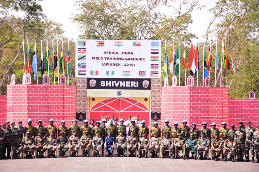 manishindiatv's tweet image. The inaugural Africa-India Field Training Exercise-2019 for India and African nations called #AFINDEX-19 scheduled from 18 March to 27 March 2019 started with a grand opening ceremony on 18 March 2019 at Aundh Military Station, #Pune.
@adgpi