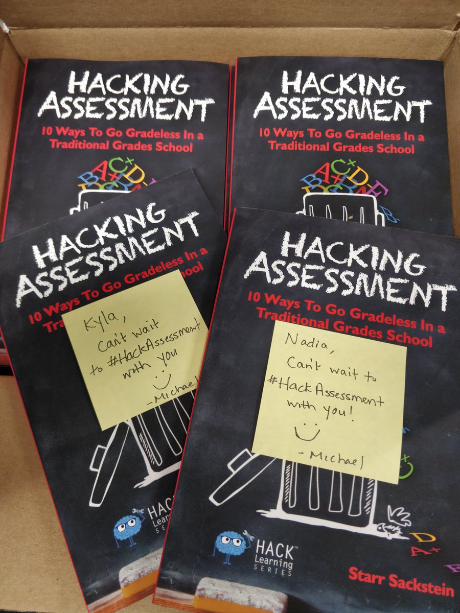 marchioneem's tweet image. YES! @DesmondHDSB does our first ever Book Club! So excited to embark on such a cruical discussion using @mssackstein&apos;s #HackAssessment with an amazing group of people. 
Can&apos;t wait to get started. 
#DesmondBookClub #HackLearning #OntEd @HDSB_TheShift