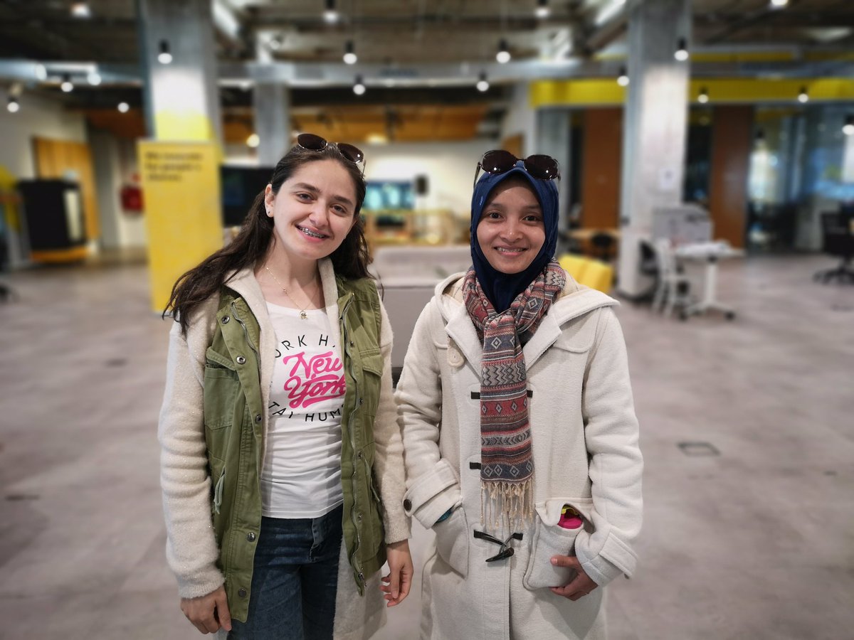 Meet <a href="/pancaokta/">Panca Oktawirani</a> from Indonesia and Elif Bak from Turkey, joining us for our Women in #Tourism event with <a href="/UNWTO/">UN Tourism</a>. They are currently studying tourism management at <a href="/UnivAveiro/">Universidade Aveiro</a> in #Portugal. #IEWomen