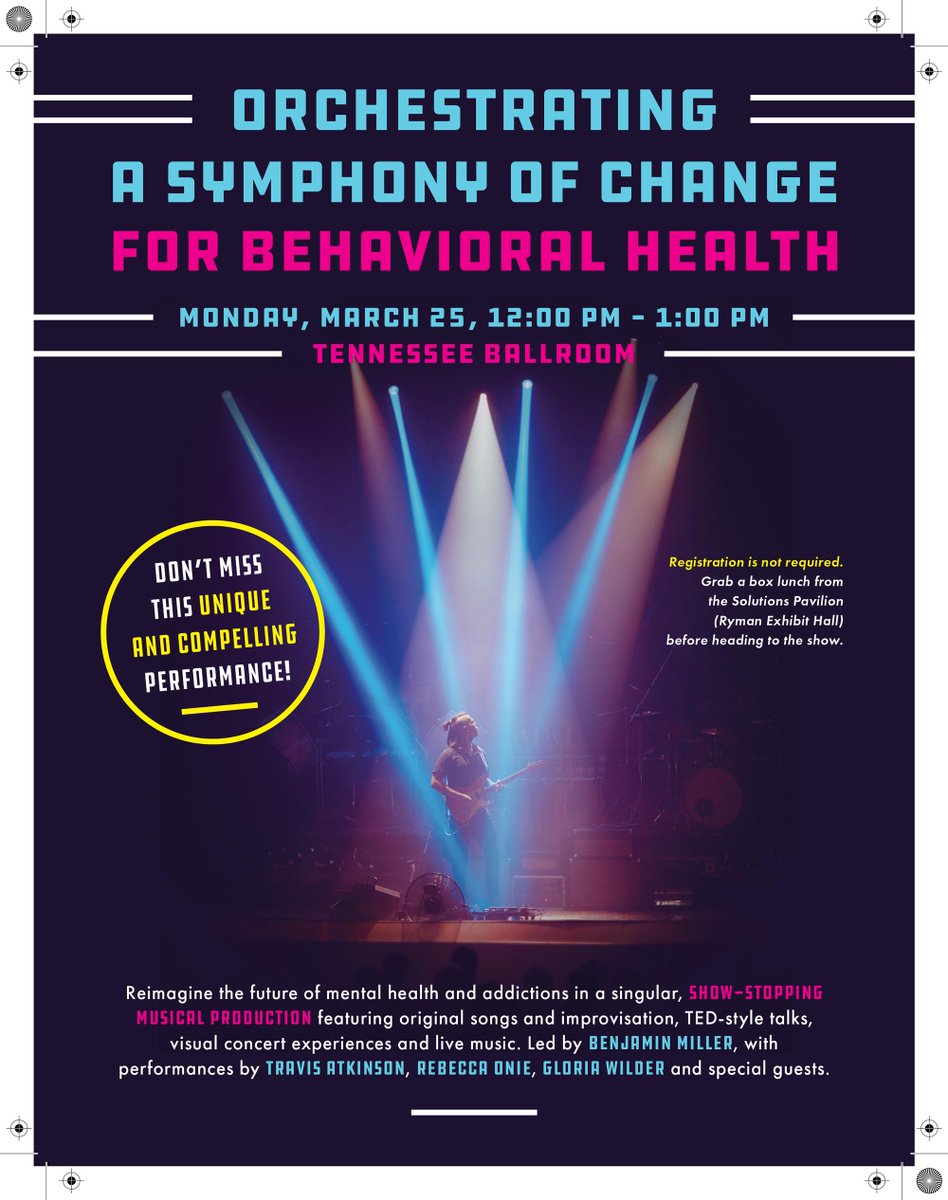 miller7's tweet photo. Attending the @NationalCouncil annual meeting this year? Join us next Monday afternoon for a call to action on #mentalhealth (12 PM) - You'll hear from amazing leaders @rebeccaonie @TravisJAtkinson and Gloria Wilder. Plus, we have a band. https://t.co/JuzDHWeBpK #Natcon19 https://t.co/VRh2ONsSfn