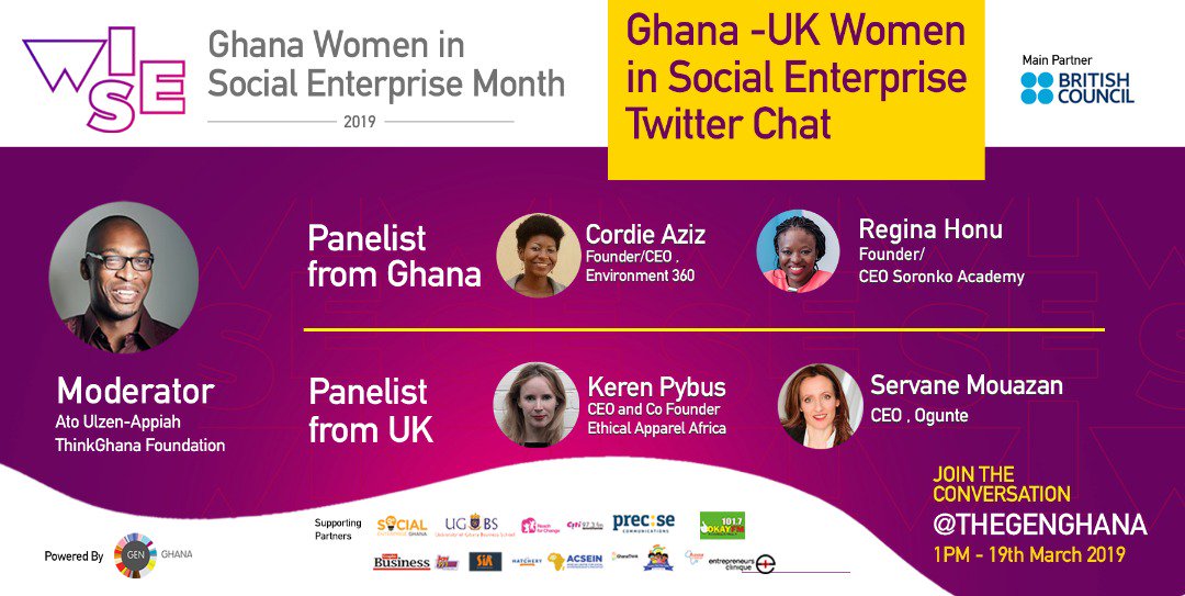 EthicalApAfrica's tweet photo. Keren will be live on twitter tomorrow as part of Ghana women in Social Enterprise Month.  Join the conversation at @thegenghana at 1pm Ghana and UK time @kerenlong https://t.co/E2wRSWQiyL