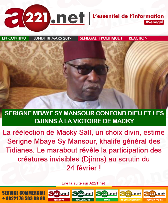 tweetA221's tweet photo. L'essentiel de l'info sur https://t.co/jmfuDYWUPm
#Dakar #Mali #CoteDivoire #Mauritanie #Gambie #Guinée #Afrique
#Actu221 
#Politique
#SerigneMbayeSy https://t.co/D4OEdpKDDY