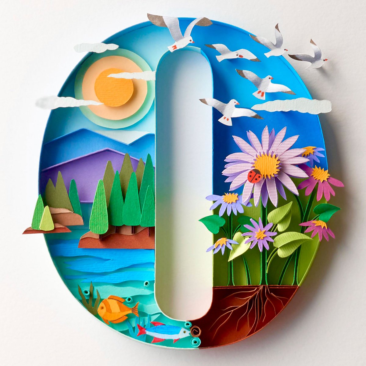 gillustration's tweet photo. Zer’O’ 💙 Sustainability was the focus for this wonderful new paper #illustration by Sabeena Karnik for @holmenpaper magazine
#sabeenakarnik #nature #handmadefont #environment #savetheplanet #sustainability #design #lettering #papercraft #papertype #paperartist #paperillustration https://t.co/fMdHR8xVw7