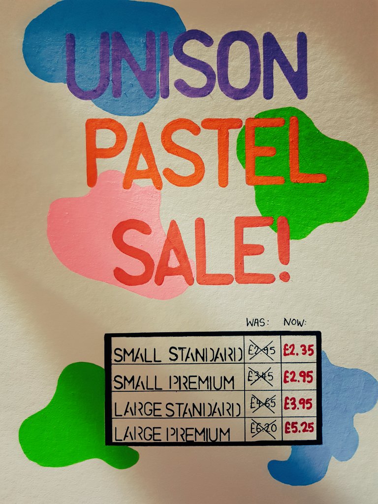 LDNArtShop's tweet photo. Come by to our #northwestlondon shop to get some of the most incredible #handmade #softpastels around as we transition into a specially #curated selection of #colours by @UnisonColour 😊😊😊 #Sale ends when its gone!

#artmaterials #thelondonartshop #londonart #london #art #arty https://t.co/Gfzl639gck