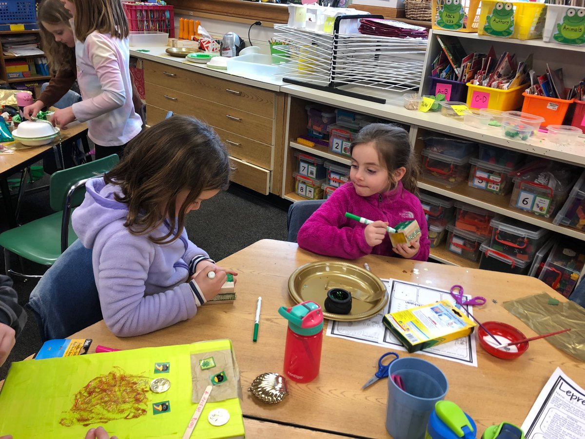MrsBobowski's tweet photo. We worked so hard to create the trickiest leprechaun traps. We waited patiently over the weekend, BUT we discovered a very messy room with NO leprechauns! Just wait until next year, leprechauns!!! 😠#engaged64 #d64smiles https://t.co/CYhagWvwgi