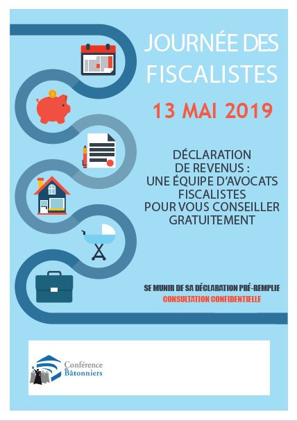 Conf_Batonniers's tweet photo. Notez la date: la journée des fiscalistes, une opération soutenue par le @Conf_Batonniers, se tiendra cette année le 13 mai. 
Comme chaque année de nombreux barreaux y participeront #journeedesfiscalistes #accesaudroit https://t.co/axv7yAN3Cg