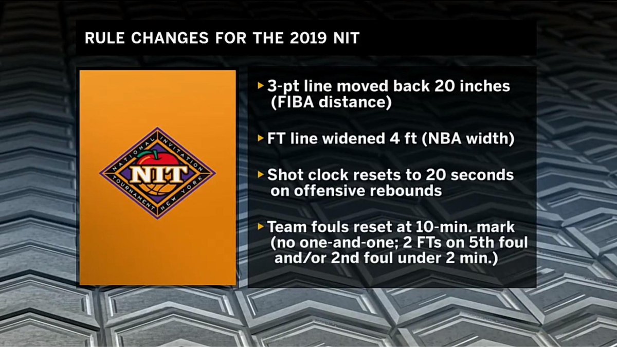 The NIT, which features @IndianaMBB and @HuskerHoops, has some new rules.
What do you think?
#MarchMadness x #MarchOnBTN