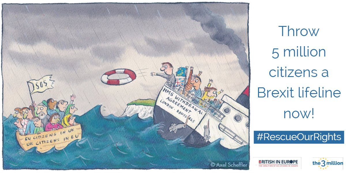 Dear Donald and Theresa,
<a href="/the3million/">the3million</a> and <a href="/BritishInEurope/">British in Europe</a> are the children of the European project, but we shouldn't be the victims of your divorce. It's your moral obligation to #RescueOurRights from the Withdrawal agreement this week at #EUCO in case of no-deal #CostaAmendment