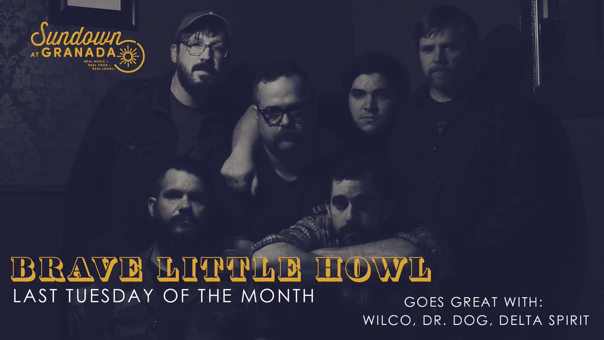 The last Tuesday of every month we welcome locals <a href="/BraveLittleHowl/">Brave Little Howl</a> to the #SundownAtGranada stage.

FREE
21+