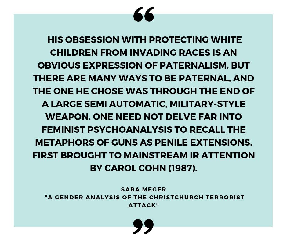 Consortium_GSHR's tweet image. A timely #genderanalysis of the recent #Christchurch terrorist attack by @SaraMeger genderandwar.com/2019/03/18/a-g… #banguns