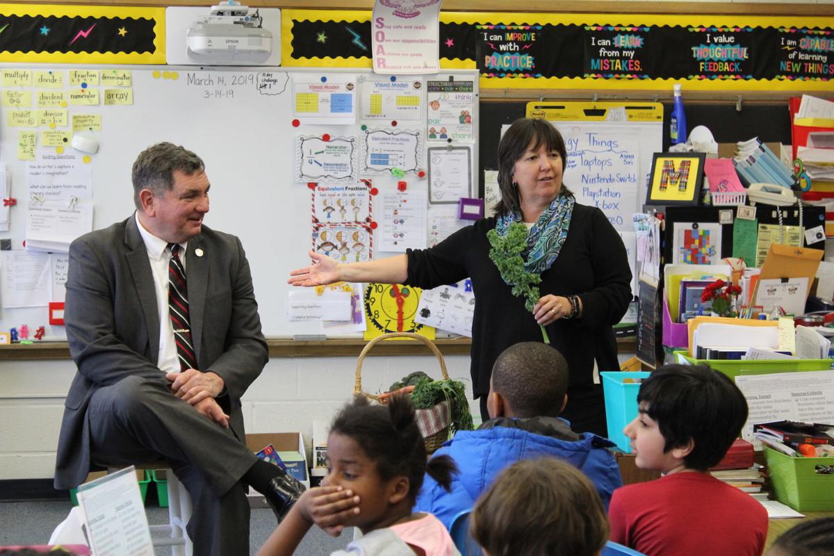 MdAgDept's tweet photo. ICYMI: Sec. Joe Bartenfelder, Dep. Sec. Julie Oberg, and the department's Senior Marketing Specialist Karen Fedor visited Immanuel Lutheran Nursery School &amp; Federalsburg Elementary School for #AgDay14. Read all about it here: https://t.co/JSLGN6YRer via @stardem_news #MdAgWeek https://t.co/uDkwWdvSOe