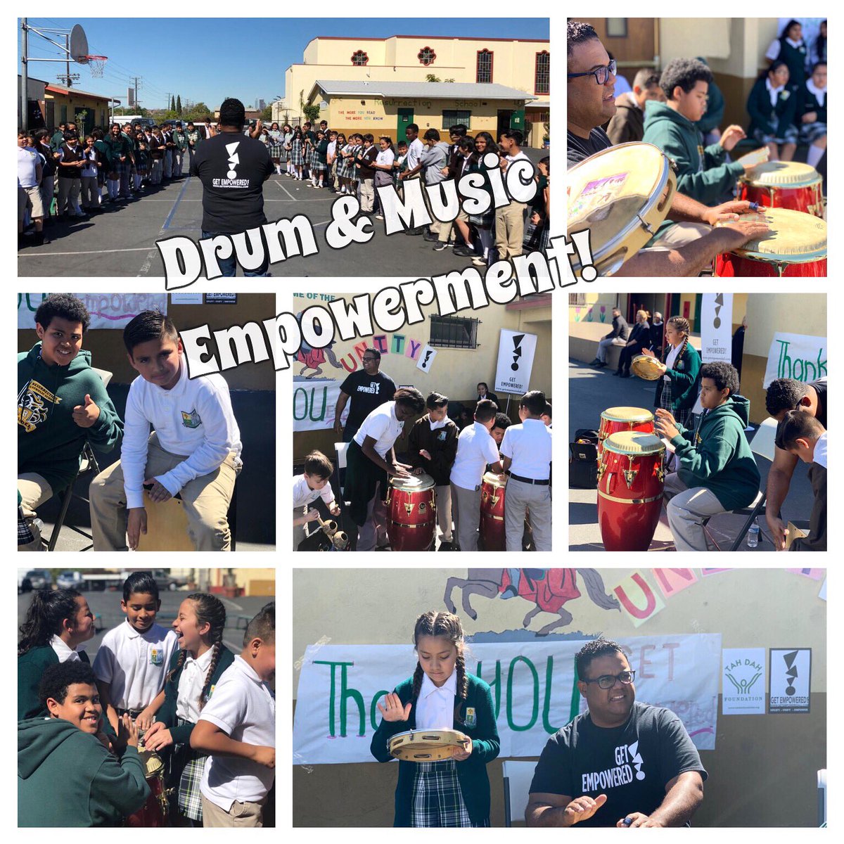 GetEmpoweredAll's tweet image. UNITY vibes!  The power of #music #mindfulness &amp;amp; #artseducation to bring us together and bring out the BEST in everyone. These kids can play! 280+ students &amp;amp; staff @ResurrectionSc #unityarts 
#empowerment #music #talentedkids #happykids #drums #inclusion #diversity #elevate