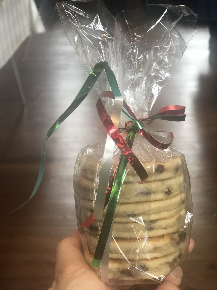 HeadofJuniors's tweet photo. And a very thoughtful parting gift from @HowellsSchool delivered by @GDST Juniors in National Welsh dress #empathy #perfecthosts #welshcakes https://t.co/KnpksXLWBP