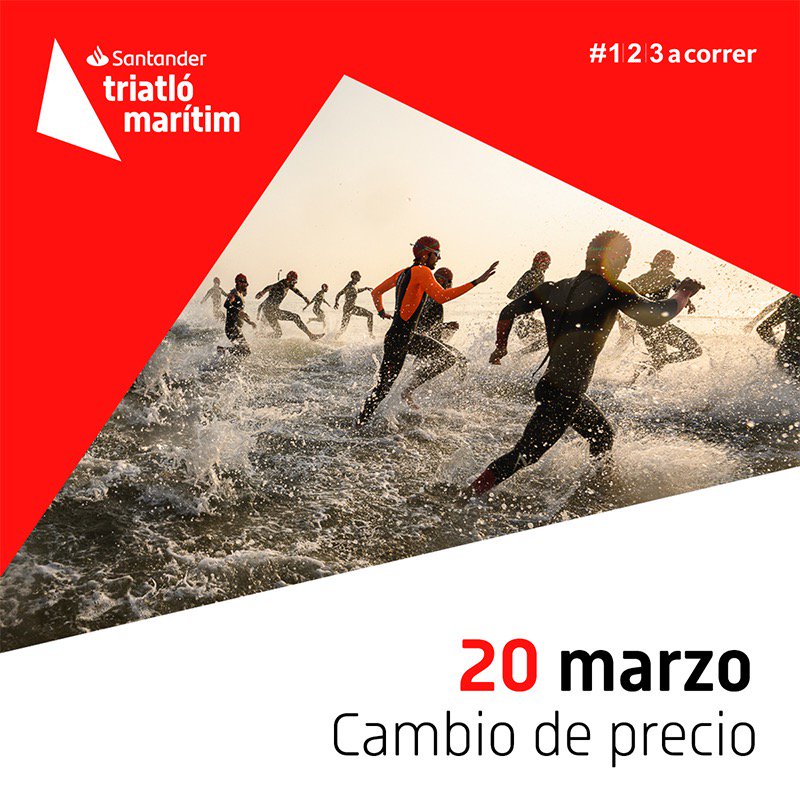 Santander Triatló del Marítim 🚨ÚLTIMAS HORAS 👉🏻 FIN PRECIO ANTICIPADO🚨 Estás 🔥 Aprovecha e inscríbete ahora con el mejor precio… ¡y que la #tri fiesta no pare! 🏊🏻‍♀️🚴🏻‍♀️🏃🏼‍♀️santandertriathlonseries.com