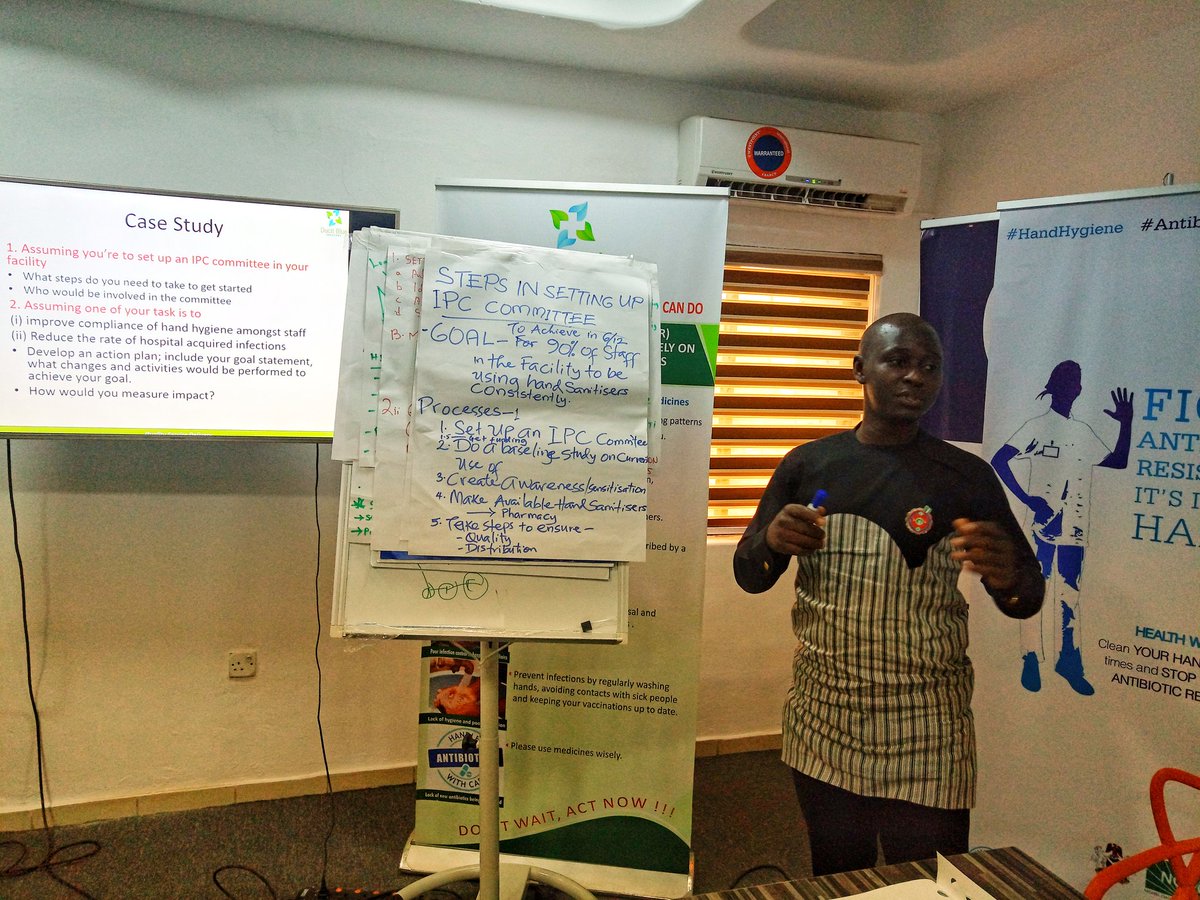Ducit_Blue's tweet photo. Day 1 ended with group work brainstorming session and presentations on facility based Infection Prevention Control program setup and action plan implementation.
#DataForAMR
#DucitBlueSolutions
#DataLeadAfrica https://t.co/R3VUOWVtvS