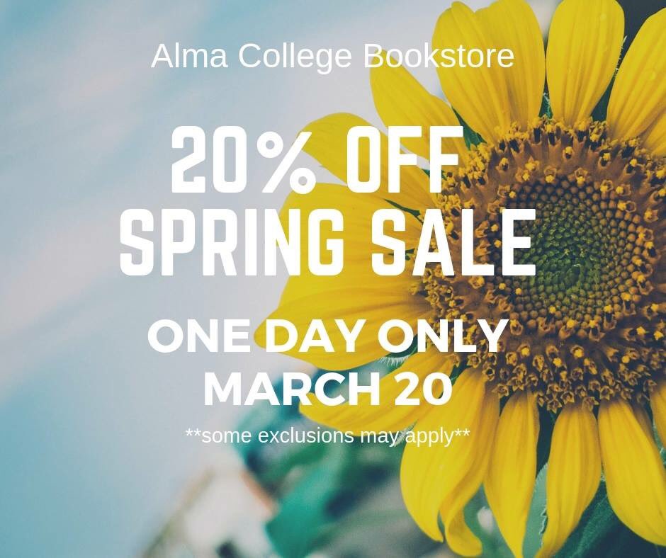 AlmaBookstore's tweet photo. Lots of new items and new markdowns!  Stop in Wednesday and take advantage of the sale! https://t.co/x06J0GgtH7