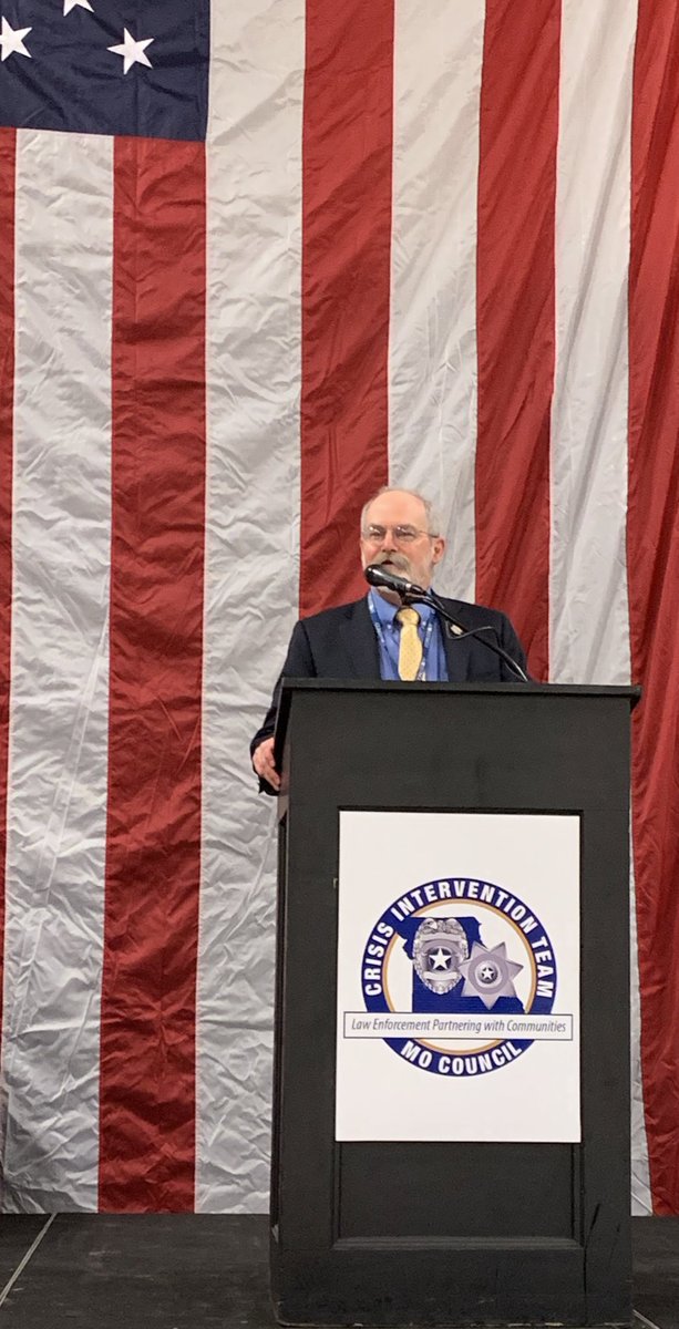 MOCIT4's tweet photo. Dr. Gowdy (@MentalHealthMO) speaking before our CIT Awards ceremony. #MOCITCONF19 https://t.co/NYi9a9gRWN