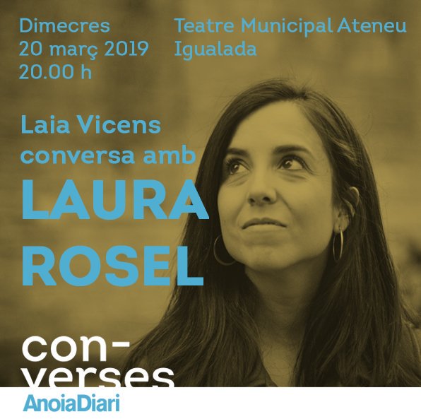 anoiadiari's tweet photo. Hi ha llibertat d'expressió als mitjans de comunicació? La @laiavicens parlarà, d'aquests i altres temes, amb la @laura_rosel #ADCONVERSES
📆 20 de març
🕕 20 h
📍 Teatre Municipal Ateneu #igualada https://t.co/CpBZIf1oMg