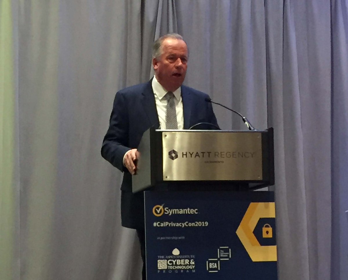Senator <a href="/BillDoddCA/">Bill Dodd</a> shares thoughts on the California Consumer Privacy Act (CCPA) at #CalPrivacyCon2019