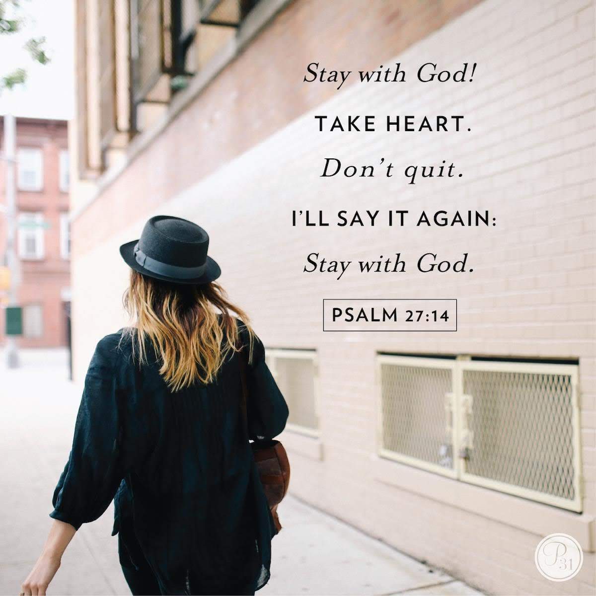 Are you fighting for something and want to throw your hands up and say “I quit?” We have been there too. If we were there with you, we would grab your hand and say “Keep going, friend!” God has good planned for your life– so stay with Him. #P31OBS