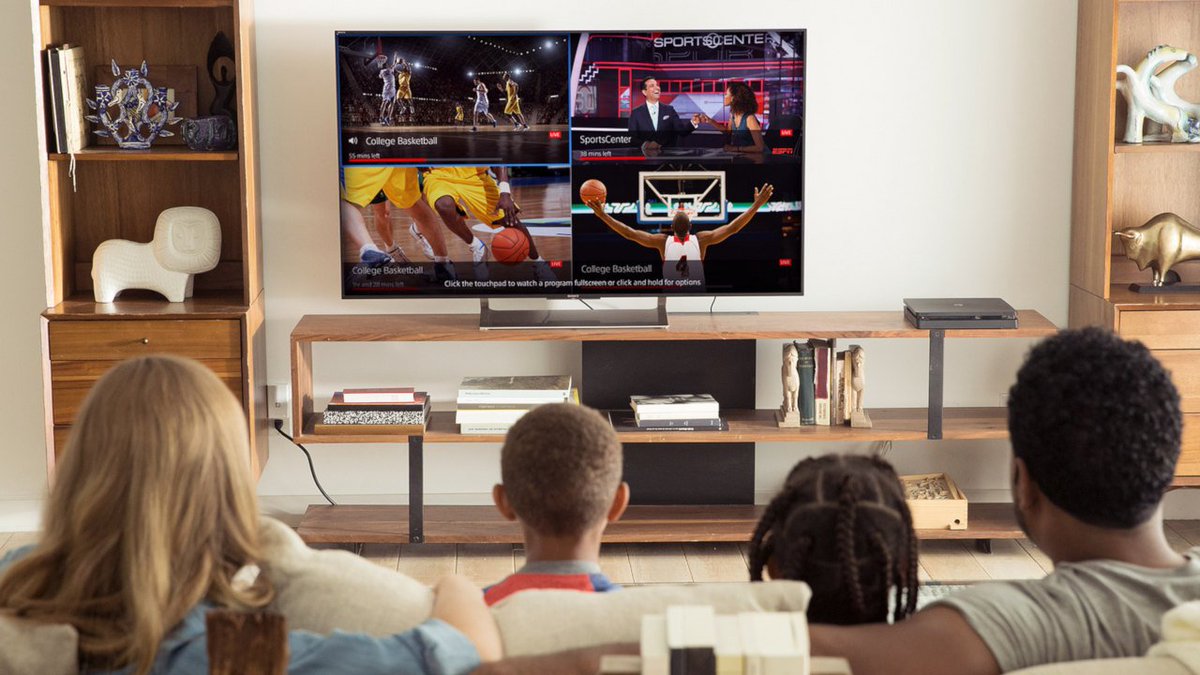 PS Vue gets multi-view on Apple TV today, with support for up to four live channels on one screen: play.st/2OaZOg2