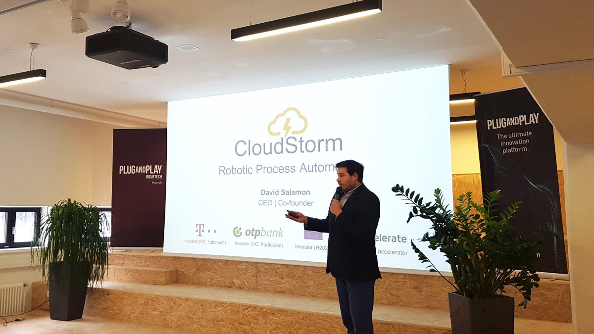 CloudStormRPA's tweet photo. Recently we’ve been invited to the #Insuretech Europe corporate accelerator program by Plug and Play, to meet with key players of the Insurance field. Two days in München were filled with meetings to implement RPA-as-a-Service for the back-office processes.
#RPA #event https://t.co/F3MJmxSQVz