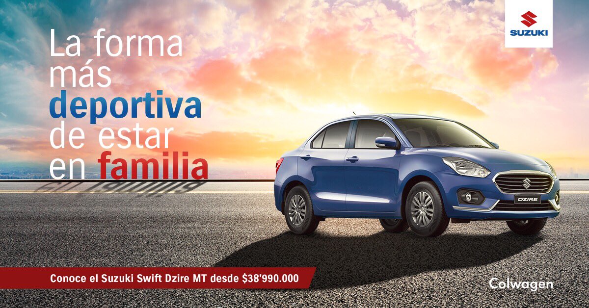 colwagen's tweet photo. El motor del nuevo Suzuki Swift cuenta con un propulsor evolucionado de última tecnología. Aprovecha este mes su precio especial y adquiérelo con el respaldo que te brinda Colwagen. Te esperamos en nuestras vitrinas https://t.co/Z6cx2KLIql…
#SuzukiColwagen #SwiftDzire https://t.co/Xz5qBMVu3d