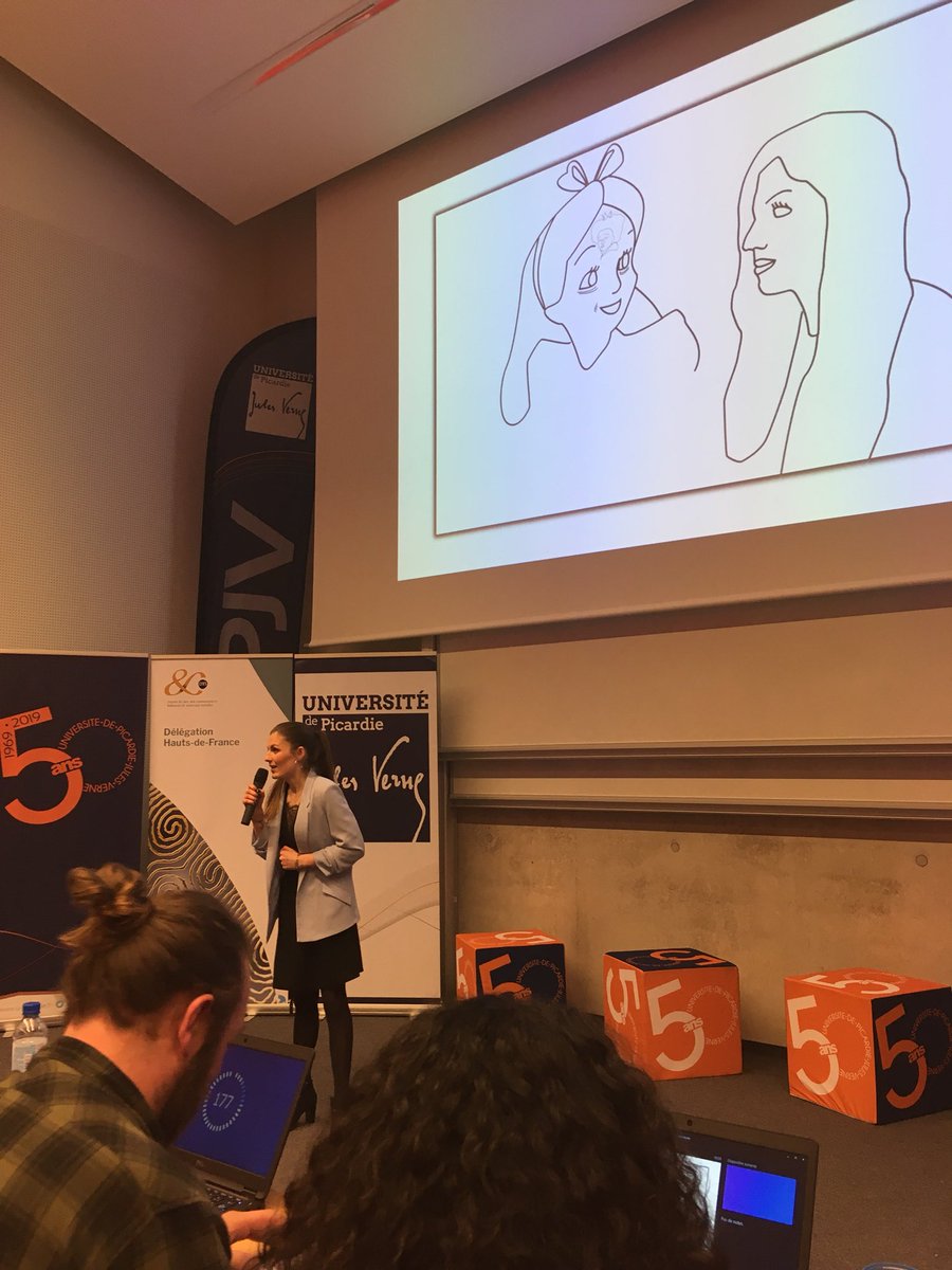 CNRS_HdF's tweet image. Amandine MAYELLE utilise Alice au Pays des Merveilles pour nous expliquer la variabilité inter et intra individuelle dans la maladie d’Alzheimer #MT180 #SCALab