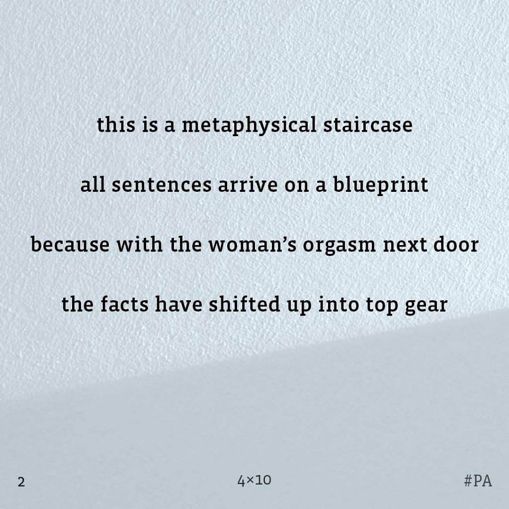 This is a metaphysical staircase...

#Books #amreading #micropoetry #dailyfun #daily #twitterpoems #metaphysical
