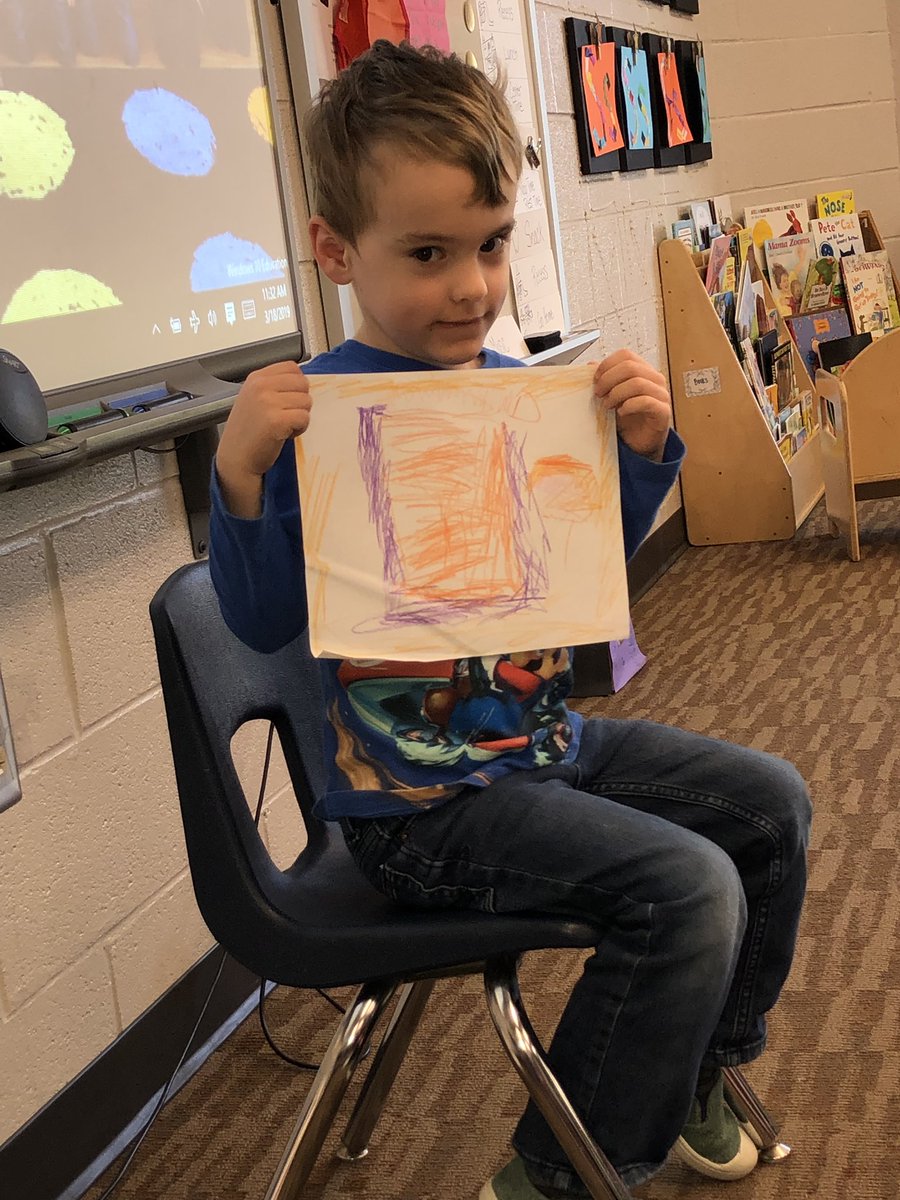 4K students listened to a story and drew pictures to represent their understanding! #PrideIn5 #ThisIsLeaphart