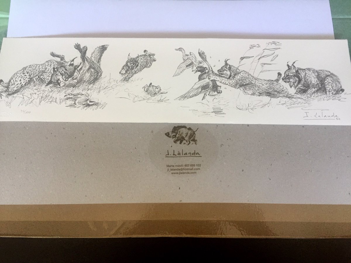 Cuando un regalo no solo te encanta sino que te llega al corazón. Detallazo de la familia Lalanda <a href="/eajlalanda/">Estudio Artístico J. Lalanda</a> <a href="/JoseLuisLalanda/">Jose Luis Lalanda</a>. No tengo palabras, realmente emocionado. Directa a mi despacho junto a mis otros tesoros de Josechu Lalanda #caza #arteycaza