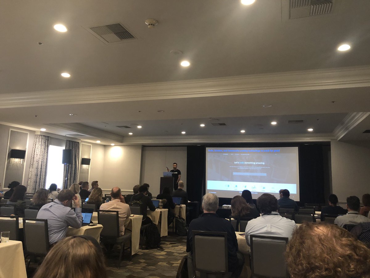 maxkatz's tweet image. .@wtejada223 is talking about #callforcode #devrelconference @IBMDeveloper