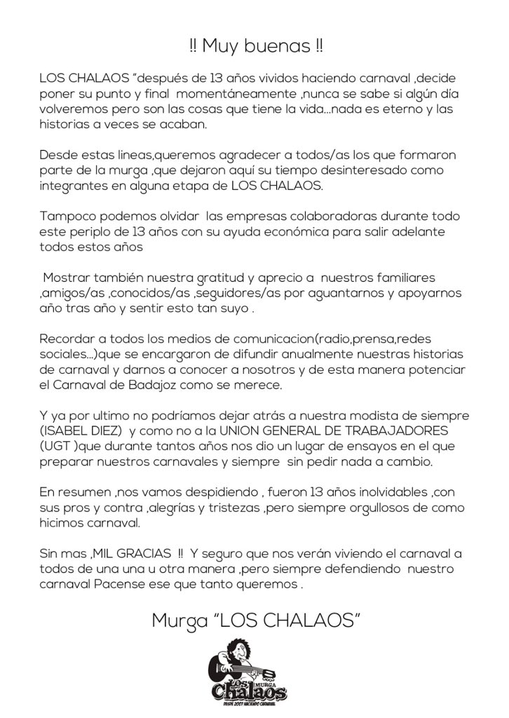 Murga Los Chalaos tweet media