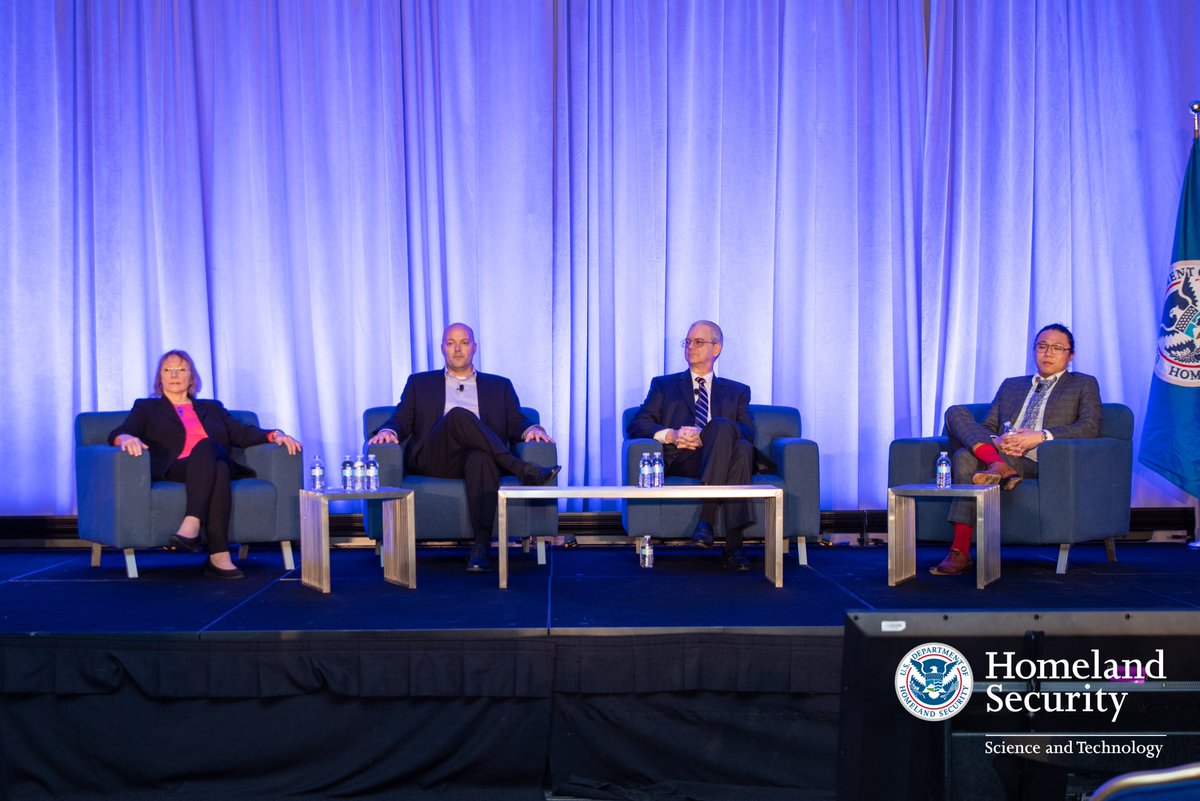 dhsscitech's tweet image. Each #tech transition has its own unique story. Former S&amp;amp;T-funded performers @CodeDx&apos;s Anita Damico @BerlaCorp&apos;s Ben LeMere @UTSA&apos;s Greg White &amp;amp; @redballoonsec&apos;s Ang Cui highlight their tech’s success + impact on the homeland security mission. #SciTechShowcase