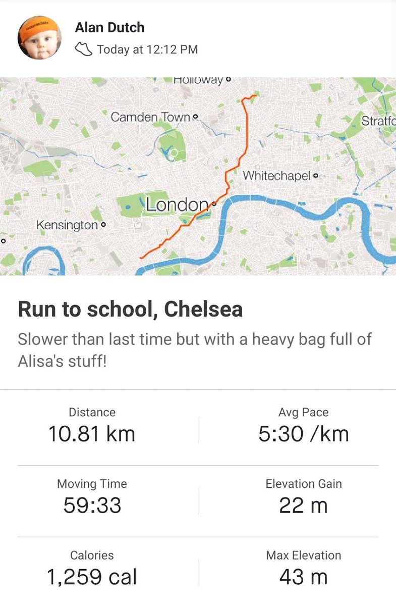 Nothing like getting some fresh air with a midday run through Central London.