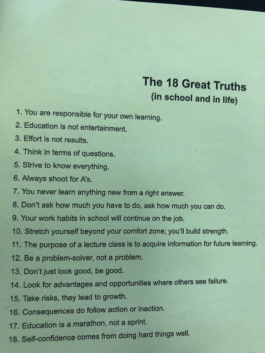 BadinBioBreetz's tweet photo. Motivational Monday today! Written by college professors, but these lessons go way beyond the degree. https://t.co/MJPAZ2leWN