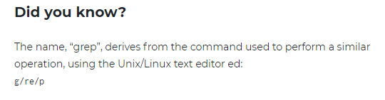 No, actually I didn't know where the term "grep" came from. Thanks <a href="/nixcraft/">nixCraft 🐧</a>

cyberciti.biz/faq/howto-use-…