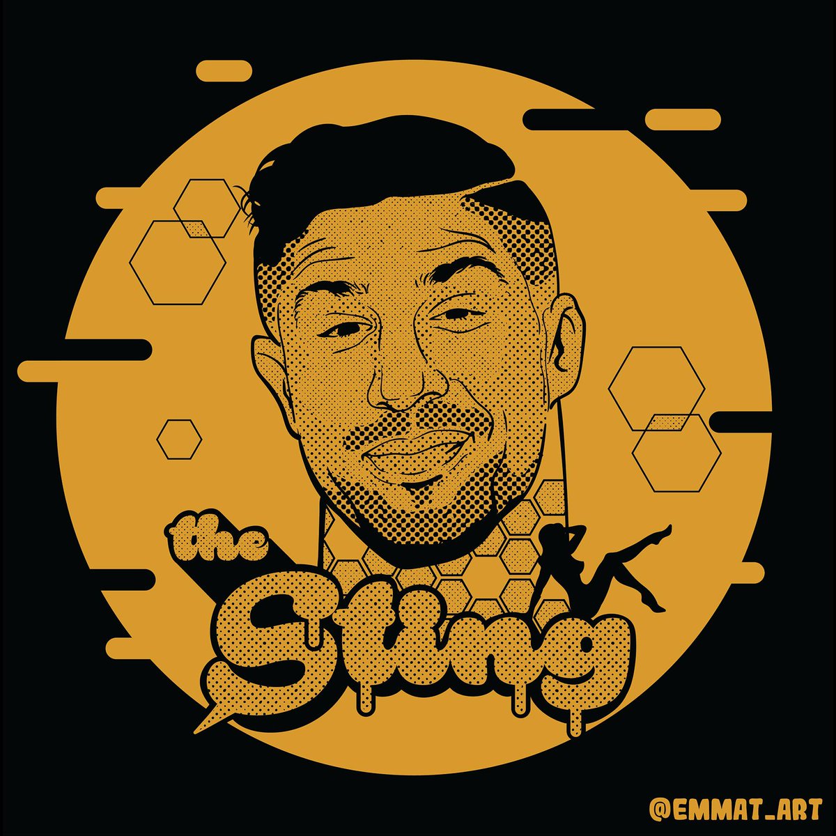 emmaterryart's tweet photo. @BrendanSchaub Happy birthday to The Sting 🐝 🎂#kingandthesting #brendanschaub #comedycontentcollective @ChinSuYi @KingAndTheSting https://t.co/R63k1Ax5ez