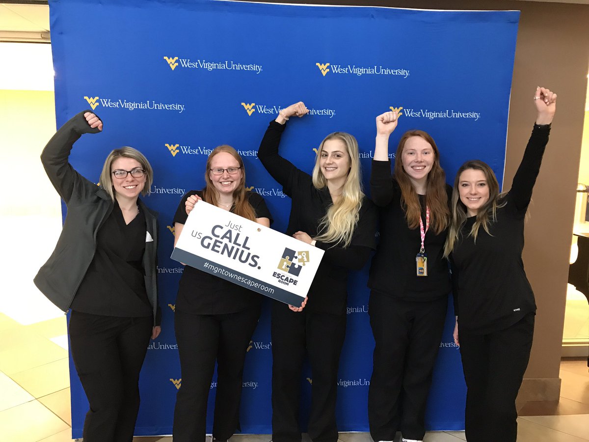 AmySummers70's tweet photo. #IPEWEEK #ESCAPEROOM. MEDICAL LABORATORY SCIENCES only needed one clue to escape!!@WVUMedicine @WVUDentalSchool @WVUDentHygiene @claymarsh @WVUMedicine https://t.co/WYfQaTCoUw