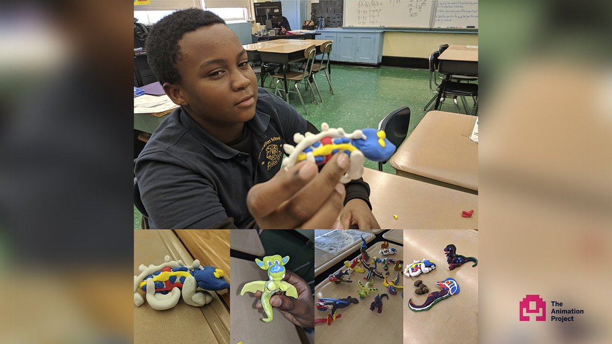 TAPinNYC's tweet photo. We utilize Crayola's Model Magic to explore character and asset design with our students. Using traditional mediums like clay to develop ideas is a good practice before building them digitally. @Crayola #Crayola #ModelMagic #CreativeArtsTherapy #TheAnimationProject https://t.co/AVE4yitSBd
