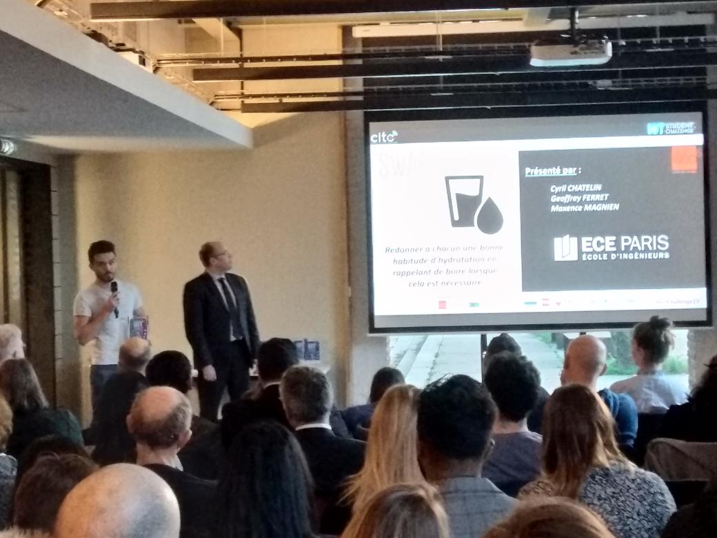 Le projet <a href="/SWAF_io/">SWAF</a> @IngenieursECE <a href="/ObjetsCo_ECE/">Majeure Objets Co.</a> gagne le prix ILEO au challenge IOT de Lille ! Bravo !!
