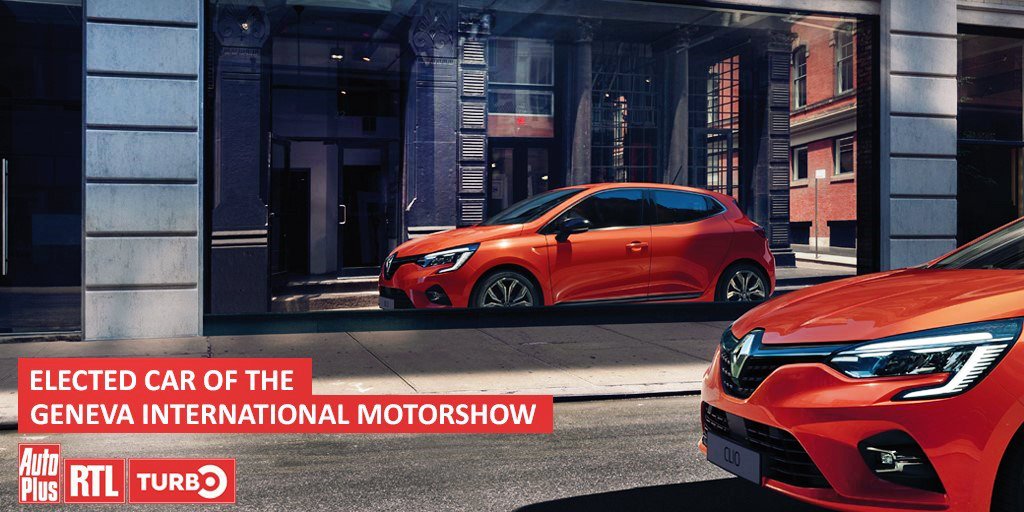 CornwallNissan's tweet photo. The all-new #RenaultCLIO wins its 1st award for the best production car at #GIMSSWISS #GIMS2019 at the #AutoPlusMag / #RTLFrance / #turbofr Grand Prix https://t.co/axGNOQdq4e https://t.co/pfyl5nzmj9