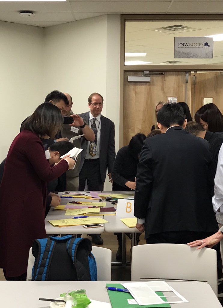 Sci21's tweet image. Exciting day for Science 21!  PNW BOCES welcomed the school leaders from Taizhou, Jiangsu!  David and Harry presented Science 21 to our guests! #sci21 #internationallearning #goteam