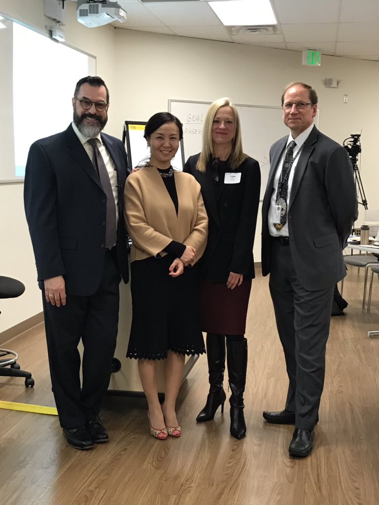 Sci21's tweet image. Exciting day for Science 21!  PNW BOCES welcomed the school leaders from Taizhou, Jiangsu!  David and Harry presented Science 21 to our guests! #sci21 #internationallearning #goteam