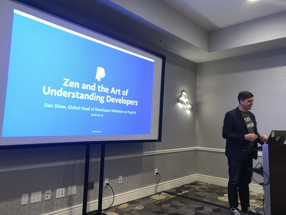maxkatz's tweet image. Next up is @dshaw on &quot;Zen and art of understanding developers&quot; #devrelconference