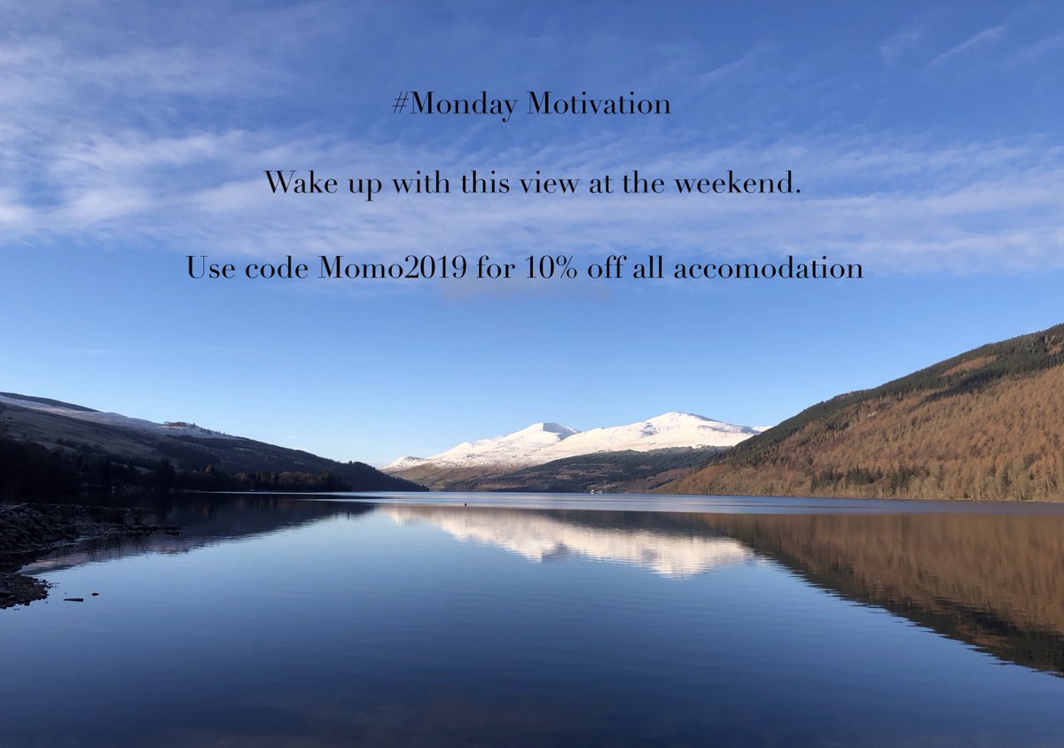 Hows your Monday going?
#mondaymotivation #weekendwithaview #lochtay #selfcateringbreaks