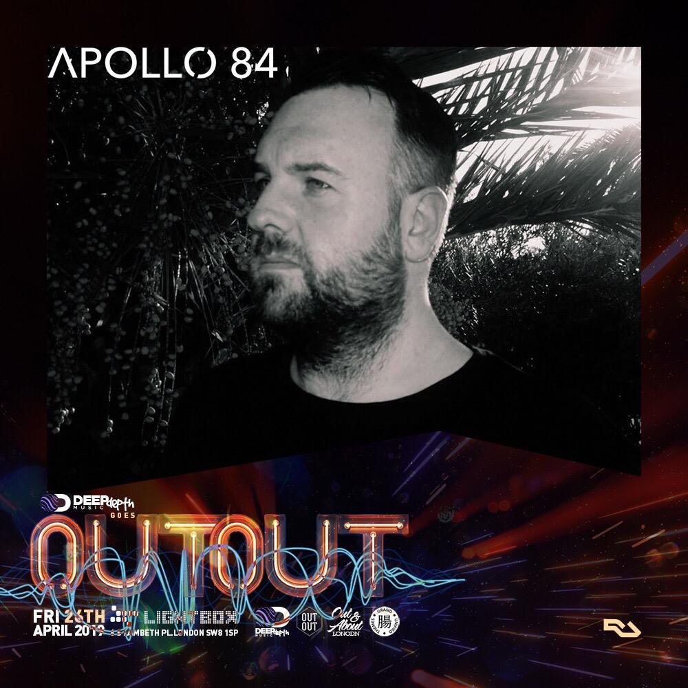 We are SUPER EXCITED for <a href="/apollo84music/">Apollo 84</a> set at <a href="/deepdepthmusic/">Deep Depth Music</a> goes OUT OUT on Friday 26th April 🎶

Tickets - residentadvisor.net/events/1210427