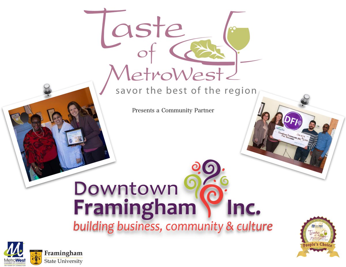 MWCoC's tweet photo. | We are proud to Present Downtown Framingham Inc. as a Community Partner Exhibitor at this years 9th Annual Taste of MetroWest! To learn more, Go to: https://t.co/gaLP2VxOH2 | #TasteofMetroWest #LetsEat #DowntownFraminghamInc #Framingham https://t.co/25u7MgCKdp